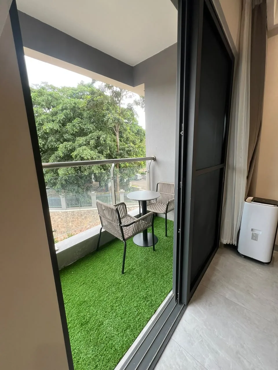 A private outdoor corner